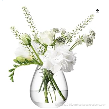 Wide-mouthe Glass Vase simple style Clear Glass vase